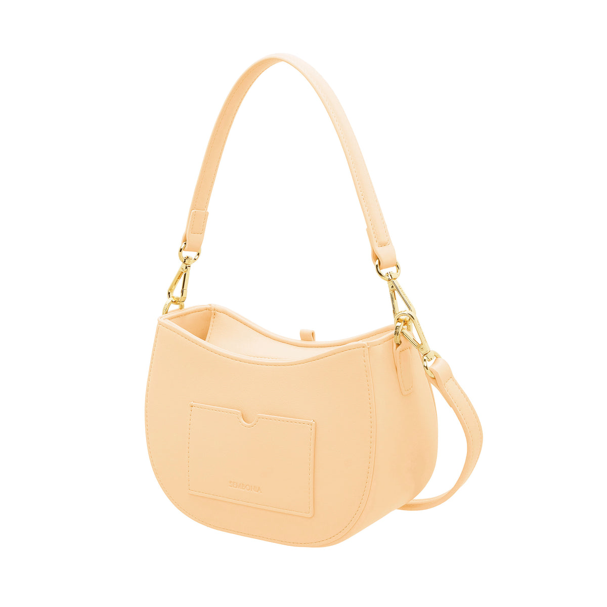 S-Pendant Crescent Crossbody Bag