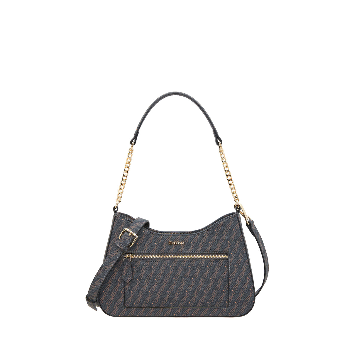 Monogram Trapeze Crossbody Bag (Medium)