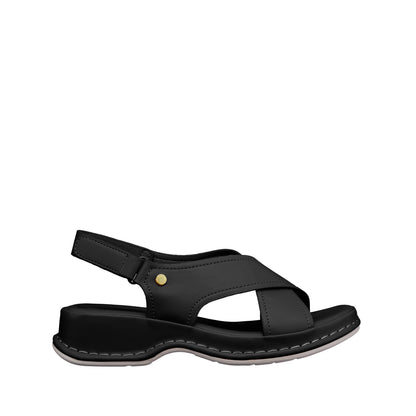 Women Recycled Materials of Synthetic Leather Wedges