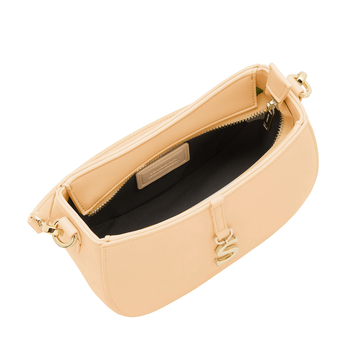 S-Pendant Crescent Crossbody Bag