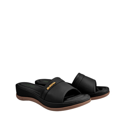 Women Recycled Materials of Synthetic Leather Wedges