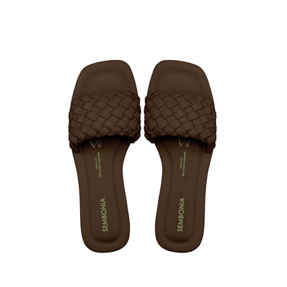 Women Recycled Materials of Synthetic Leather Flats