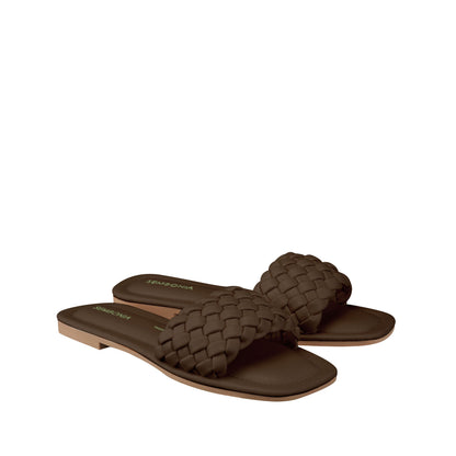 Women Recycled Materials of Synthetic Leather Flats